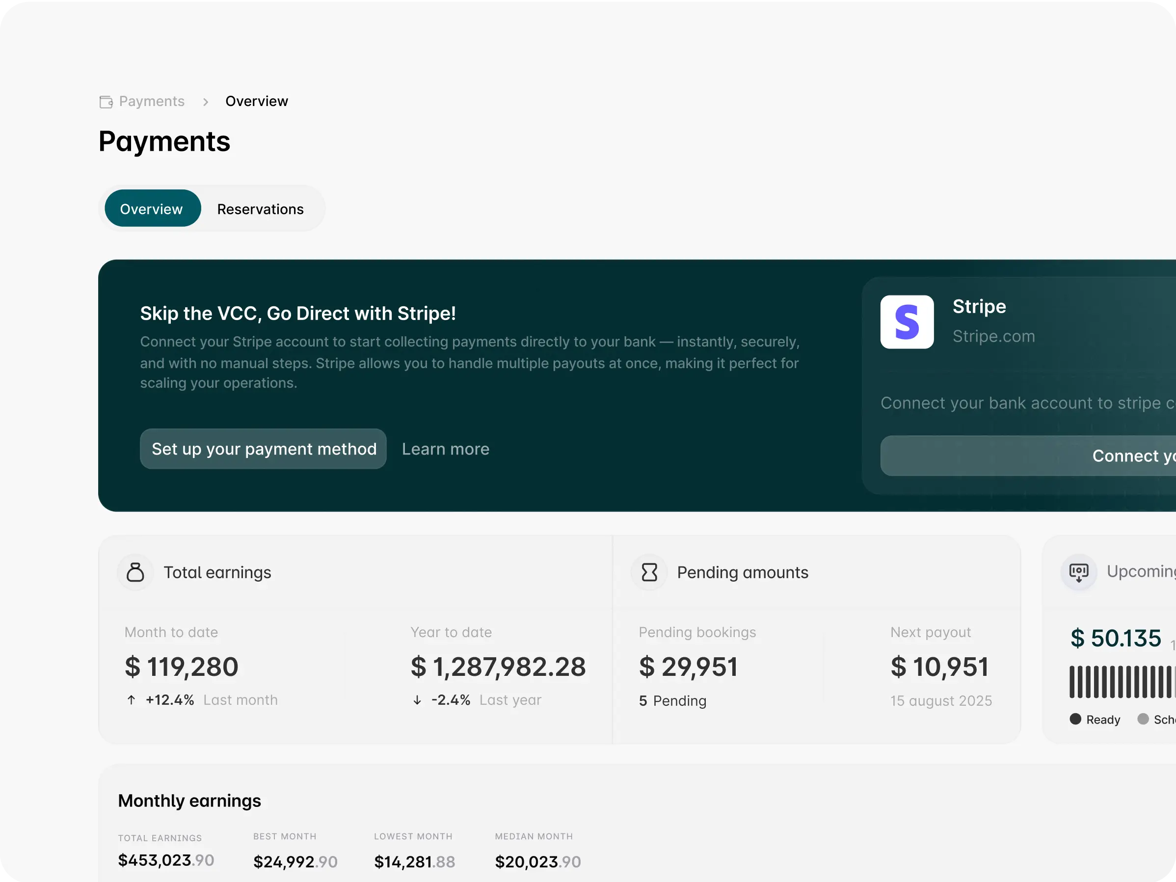 Payments and wallet UI
